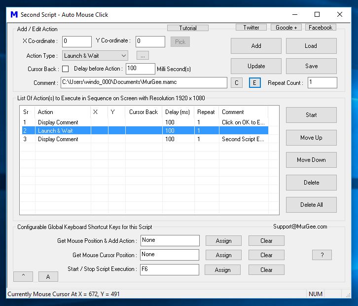 Auto Click Script - Process Storm