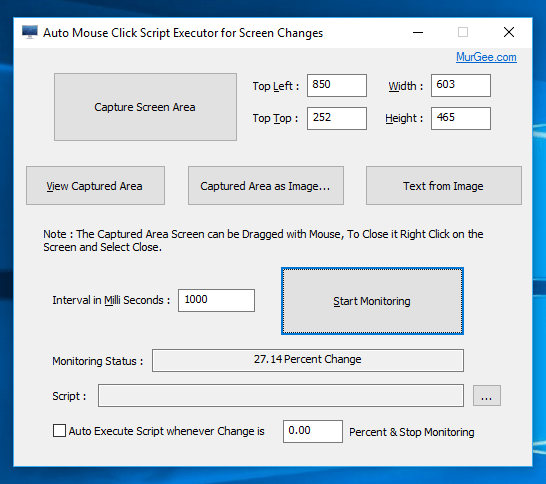 Monitor Screen Changes and Execute Macro Script