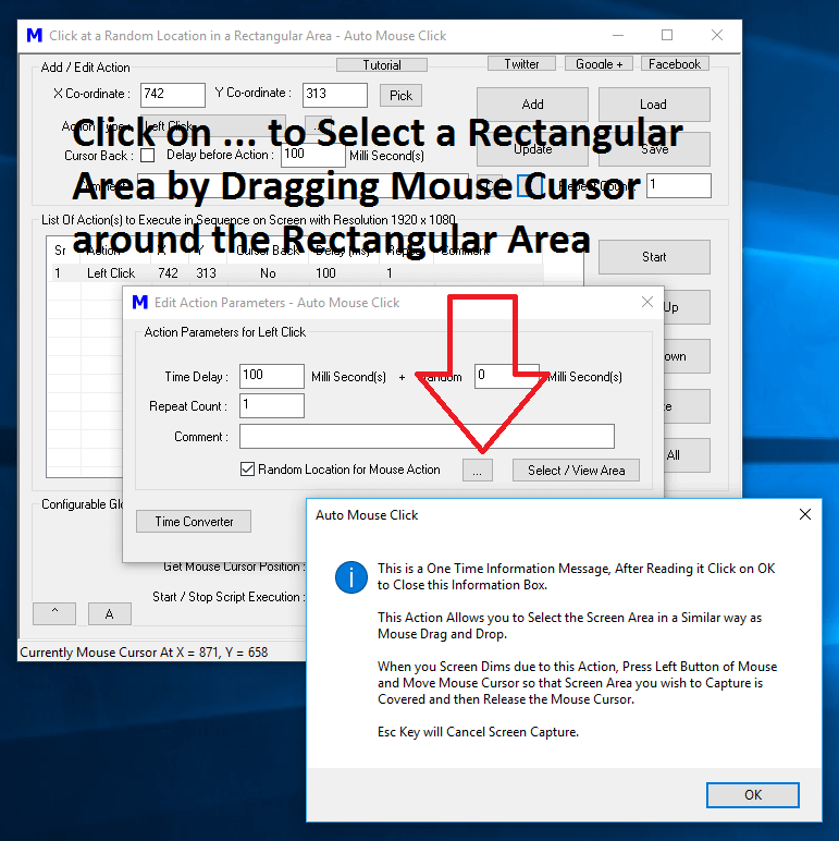 Auto Click at Current Mouse Cursor Location from Macro Script  Automate  Windows with Mouse and Keyboard Automation Software