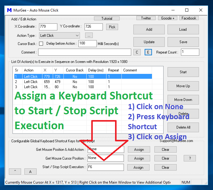 Execute a Macro Script with a Keyboard Shortcut