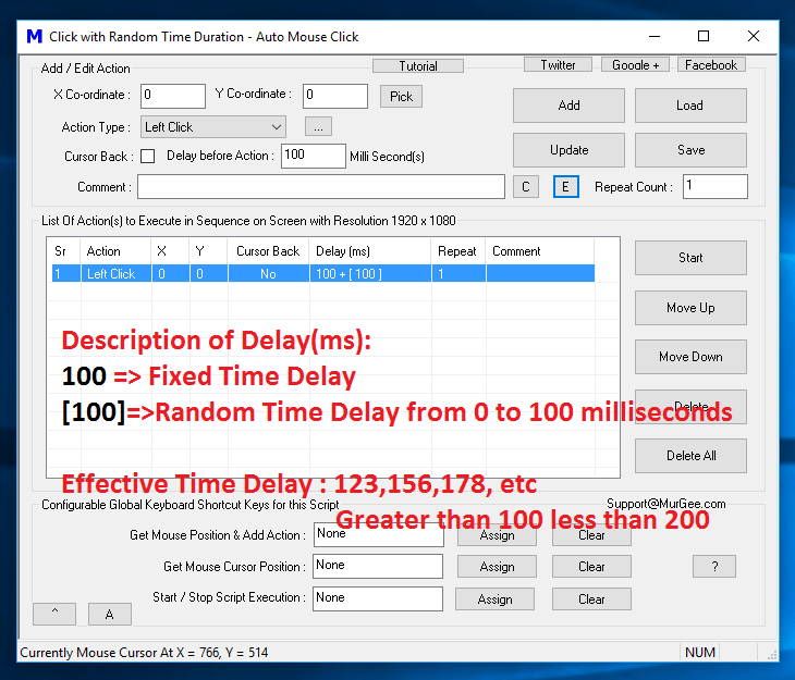 Fixed Time Delay along with Random Time Delay in Macro Script