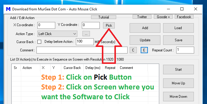 Auto Click Script - Process Storm