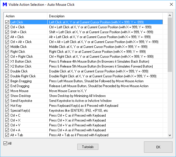 Mouse and Keyboard Automation Macro Actions