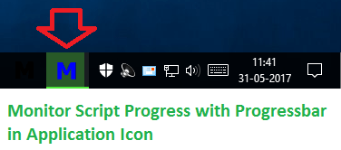 Script Execution Progress in Progressbar